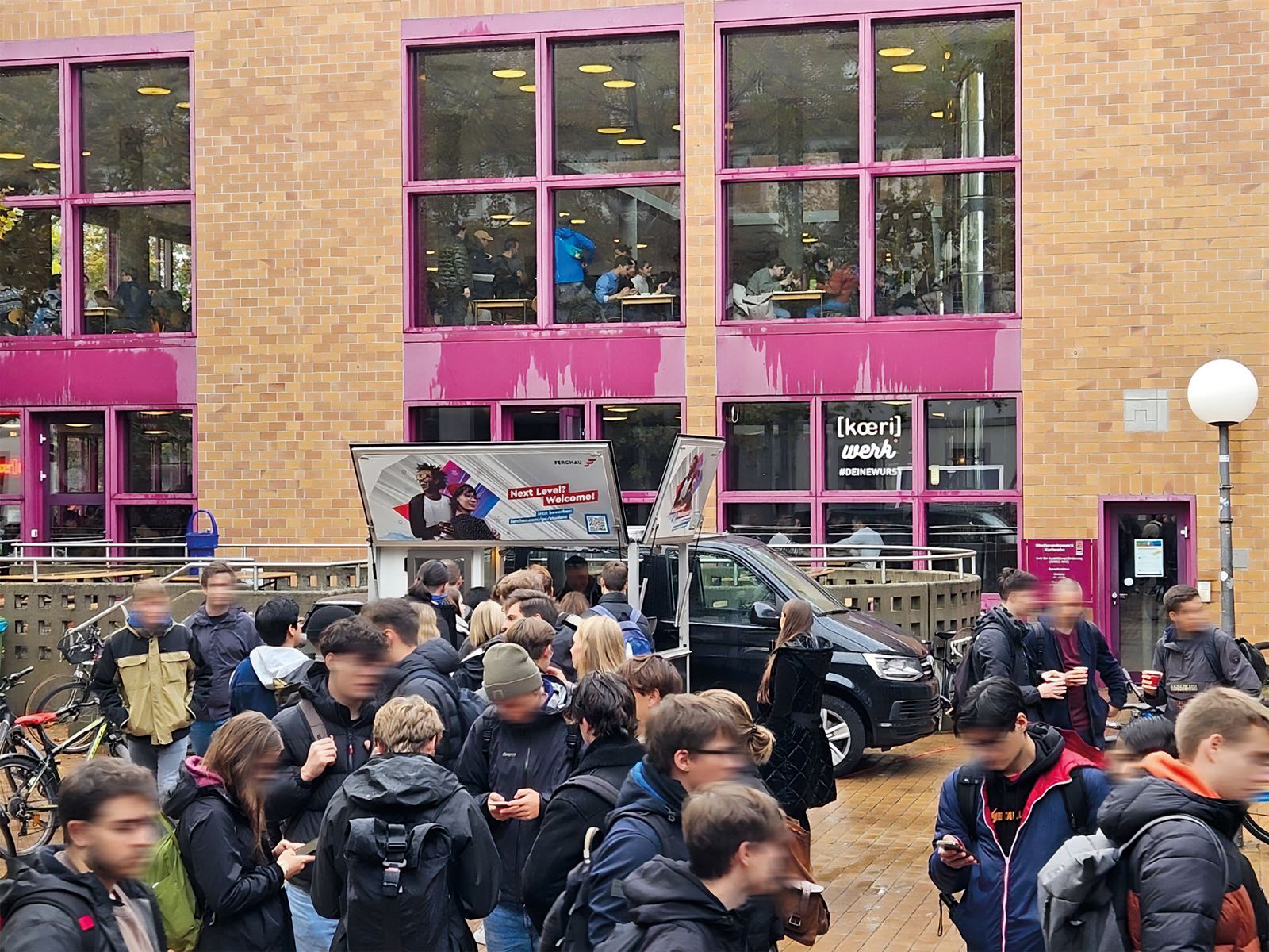 Promotionaktionen auf dem Campus